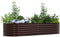 vidaXL - Tuin - Verhoogd - Bed - Bruin - 240x80x44 - cm - Gegalvaniseerd - Staal