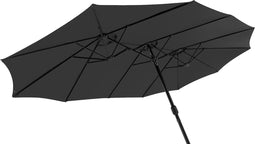 Feel Furniture - Toscano - Grote Twin Parasol - 4.5 Meter - Zwart