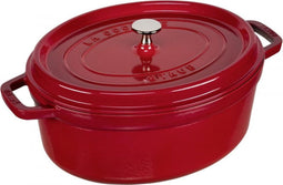 Staub Braadpan Ovaal Cocotte Kers - ø 31 cm / 5.5 liter