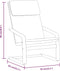 vidaXL Relaxstoel stof taupe