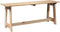 vidaXL - Ligbank - 119x35x47 - cm - Massief - Houten - Grenen