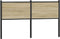 vidaXL - Hoofdbord - 135 - cm - bewerkt - hout - en - staal - sonoma - eikenkleurig
