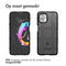 imoshion Hoesje Geschikt voor Motorola Edge 20 Lite Hoesje Siliconen - imoshion Rugged Shield Backcover - Zwart