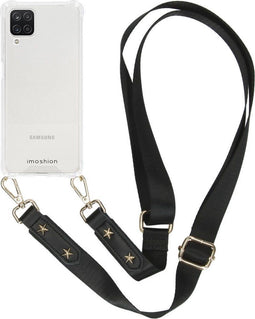 iMoshion Hoesje Geschikt voor Samsung Galaxy A12 Hoesje Met Koord - iMoshion Backcover met strap - Transparant