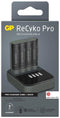 GP Pro P461 - Lader NiMH - 4 AA batterijen 2100mAh - Grijs