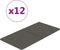 vidaXL - Wandpanelen - 12 - st - 2,16 - m² - 60x30 - cm - fluweel - donkergrijs
