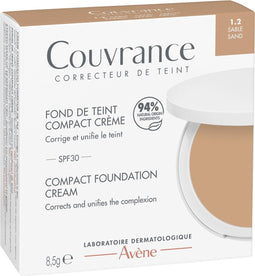 Avène Foundation Couvrance Fond de Teint Compact Crème 1.2 Sable 8.5gr