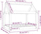 vidaXL - Hondenmand - 81x60x70 - cm - massief - grenenhout
