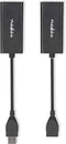 Nedis USB-Verlenger - USB 2.0 - 1x USB-A Male - 1x RJ45 Female - 1x USB-A Female - 1x RJ45 Female - 50 m - 480 Mbps - Vernikkeld - Rond - PVC - Zwart - Doos