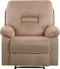Elektrische relaxfauteuil BERGEN LED Fluweel Zandbeige