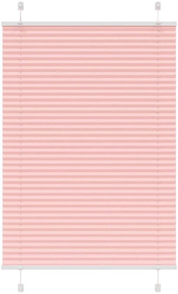 vidaXL - Plissé - rolgordijn - 95x100 - cm - stofbreedte - 94,4 - cm - polyester - roze