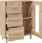 vidaXL - Dressoir - 69,5x34x90 - cm - bewerkt - hout - sonoma - eikenkleurig