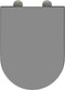 vidaXL - Snelle - Ontgrendel - Toiletbril - met - Soft - Close - Duroplast - Grijs
