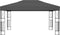 vidaXL - Prieel - 3x4 - m - stof - antraciet