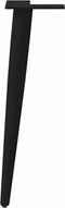 vidaXL - Salontafelpoten - conische - vorm - 4 - st - 42-43 - cm - staal - zwart