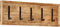 vidaXL - Wandkapstok - met - 5 - haken - massief - mangohout
