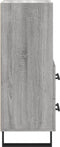 vidaXL - Dressoir - 34,5x34x90 - cm - bewerkt - hout - grijs - sonoma - eikenkleurig