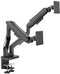LC-Power LC-EQ-A34B-D - Monitorbeugel - Geschikt voor 2 schermen tot 34 inch - Gasveer - 360° kantelposities