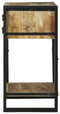 vidaXL - Telefoonstandaard - 40x40x80 - cm - Massief - Ruw - Houten - Mango