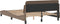 vidaXL - Bedframe - met - hoofdbord - kunstleer - cappuccinokleurig - 120x200 - cm