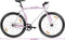 vidaXL - Fiets - met - vaste - versnelling - 700 - c - 55 - cm - wit - en - zwart