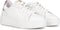 PS Poelman ANEMONE - Dames sneakers - Plateauzool 45 cm - Wit met panterprint