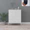 vidaXL - Ladekast - 80x35x101,5 - cm - staal - wit