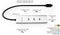 i-tec USB-C Charging Metal HUB - 5-port USB-C video 8K + Power Delivery 85W - Zilver