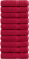 vidaXL - Handdoeken - SOLUND - 10 - st - 600 - g/m² - 50x100 - cm - rood