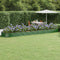 vidaXL - Plantenbak - 600x140x36 - cm - gepoedercoat - staal - groen