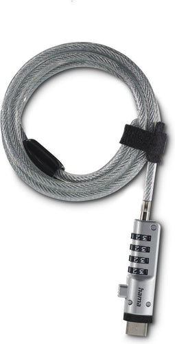 Hama USB - Laptop veiligheidsslot - 4-cijferig cijferslot - 5,5 mm staalkabel