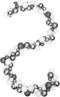 vidaXL - Kerstslinger - ballen - 175 - cm - polystyreen - wit - en - grijs
