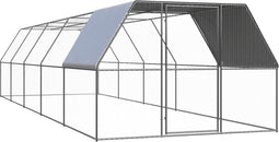 vidaXL - Kippenhok - 3x10x2 - m - gegalvaniseerd - staal