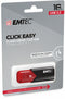 Emtec B110 Click Easy - USB Stick 16GB - USB 3.2 Gen 2 - Rood