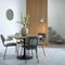 Light & Living Eettafel Biboca - Hout/Zwart - Ø120cm - Modern,Retro,Luxe
