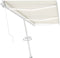 vidaXL - Luifel - handmatig - uittrekbaar - met - LED - 600x300 - cm - crèmekleurig