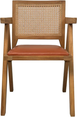 HSM Collection - Eetkamer stoel - Naturel - Tea/leder