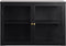 Wandkast Metaal Zwart - 2-Deurs - 2 Planken - Soft Closing - Kast Carmel - Giga Living