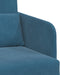 vidaXL - Vloersofa - Bed - 2-in-1 - Blauw - 65x80x83 - cm - Velvet