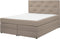 MILORD - Tweepersoons boxspringbed - Bruin - 160 x 200 cm - Polyester