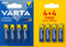 Varta 4903121448 - Alkaline batterij AAA - 10% meer energie - Geel