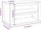 vidaXL - Schoenenrek - 75x35x45 - cm - bewerkt - hout - sonoma - eikenkleurig