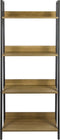 ERRO Boekenkast - Boekenrek - 60x30x140 cm - Bruin Zwart