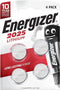 Energizer CR2025 - Knoopcel batterij - Lithium 3V (4 stuks)