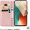 imoshion Hoesje Geschikt voor Xiaomi Redmi Note 13 (5G) Hoesje Met Pasjeshouder - imoshion Mandala Bookcase - Rosé Goud