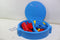 Dolu Zand- en Watertafel - 3-in-1 Buitenspeelgoed - Multifunctioneel Blauw Rood Geel