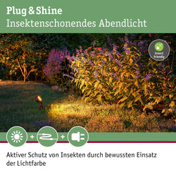 Plug & Shine Sting - LED-tuinspots - insectvriendelijk IP67 2200K 3x6,3W 75VA - Antraciet (set van 3)