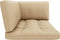 vidaXL - Palletkussens - 3 - st - stof - beige