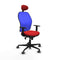 Jorquera Piqueras y Crespo 1D036G1 - Bureaustoel - Hoofdsteun en verstelbare hoogte - Rood