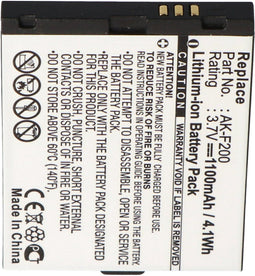 AccuCell Accu - Geschikt voor Emporia Telme F200 F210 AK-F200 - 3.7V 1100mAh